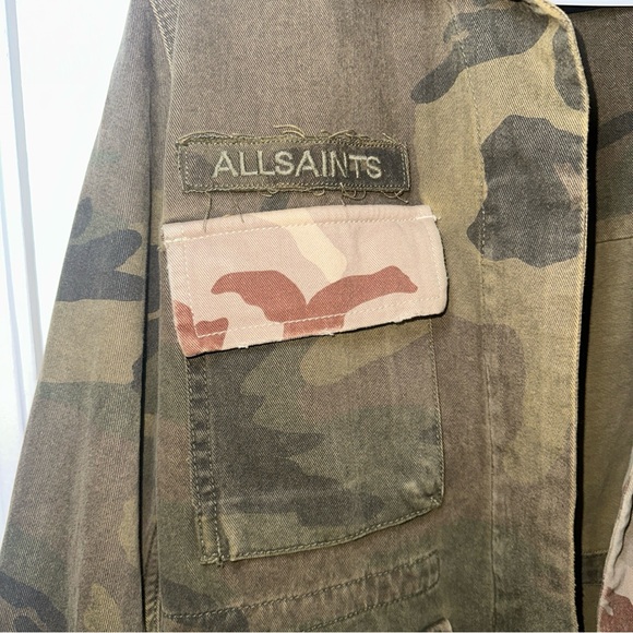 ALL SAINTS Camouflage Jacket Women's Small - Picture 2 of 15